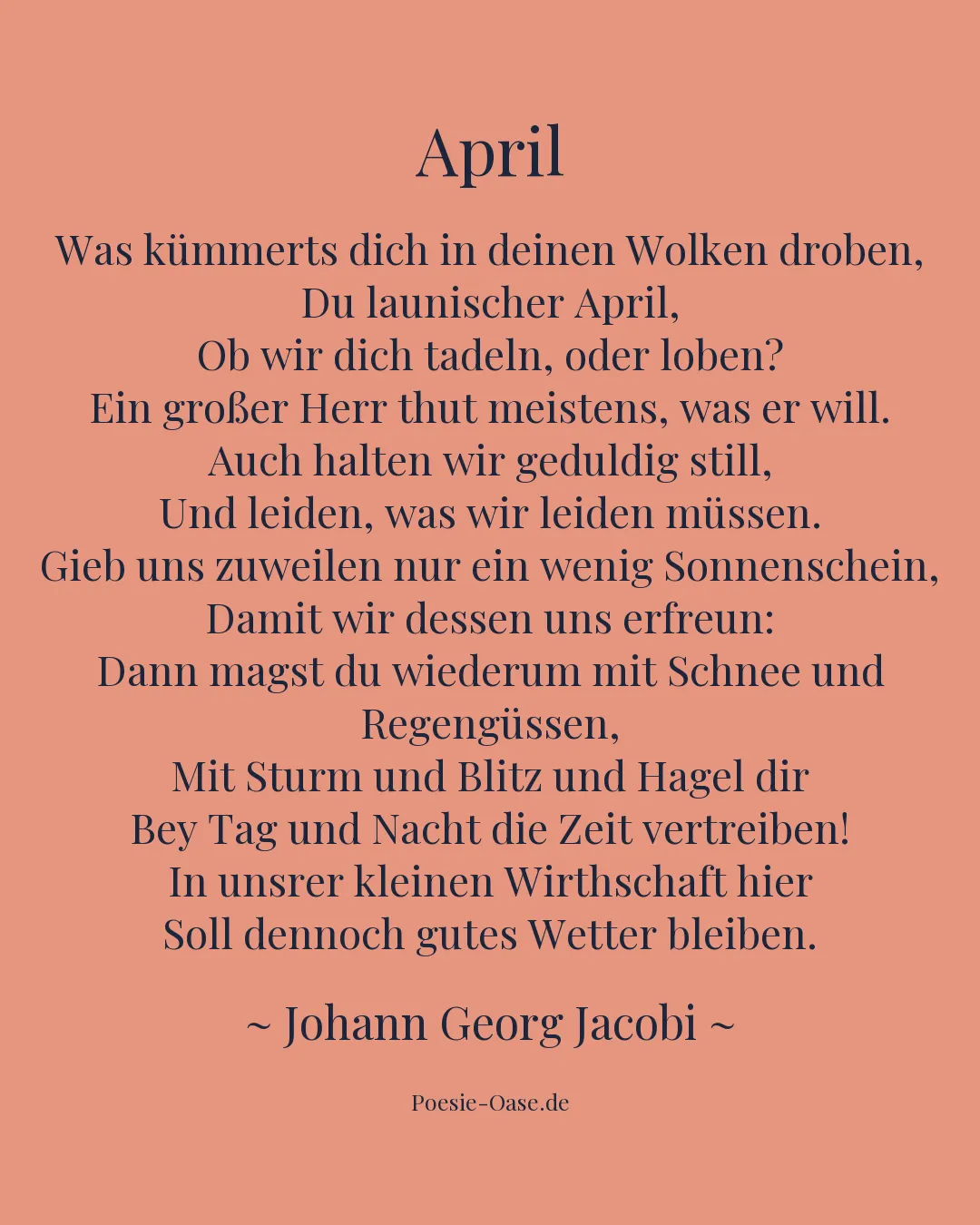 Illustration zu April