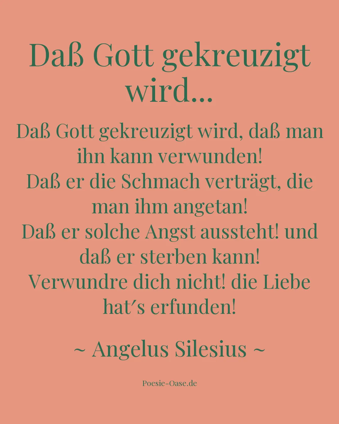 Illustration zu Daß Gott gekreuzigt wird...