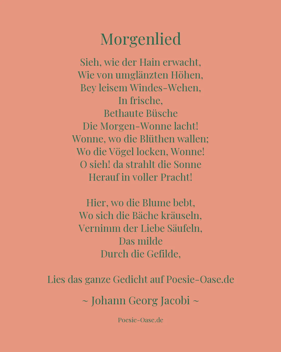 Illustration zu Morgenlied