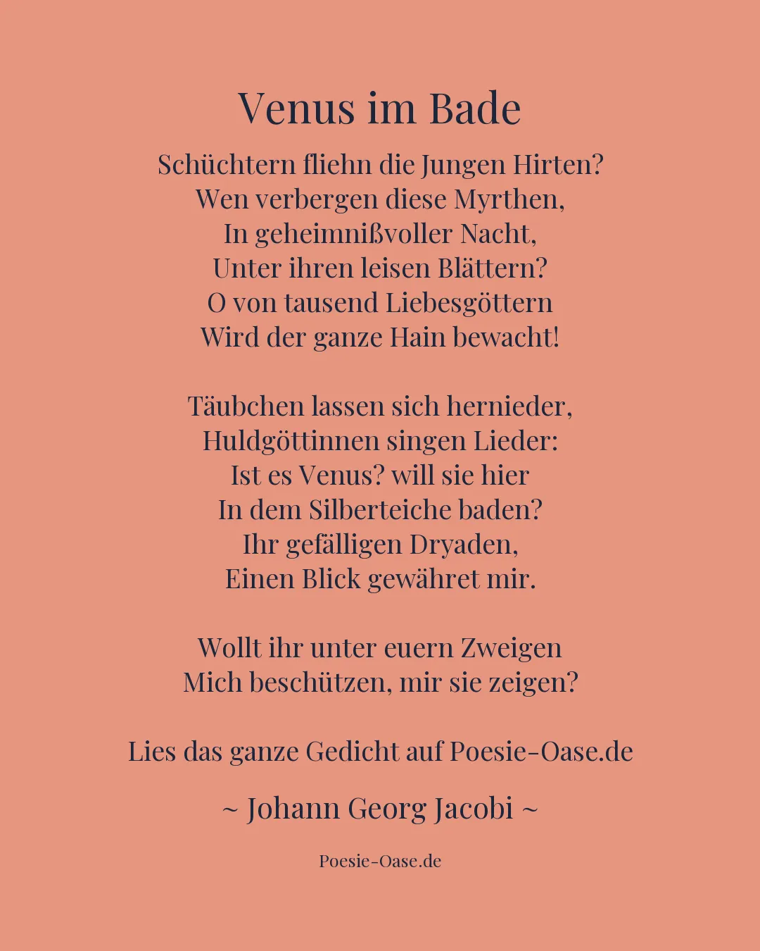 Illustration zu Venus im Bade