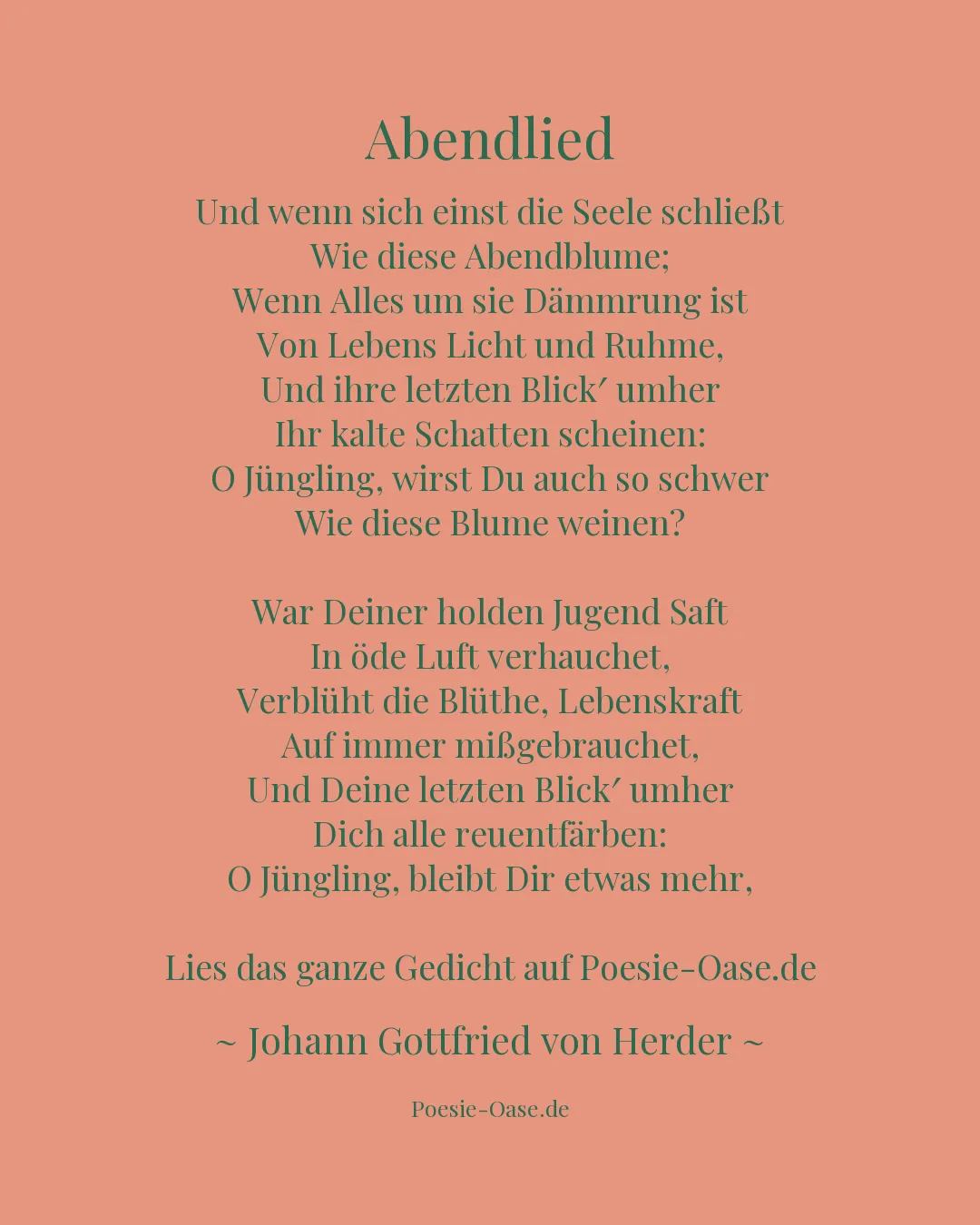 Illustration zu Abendlied