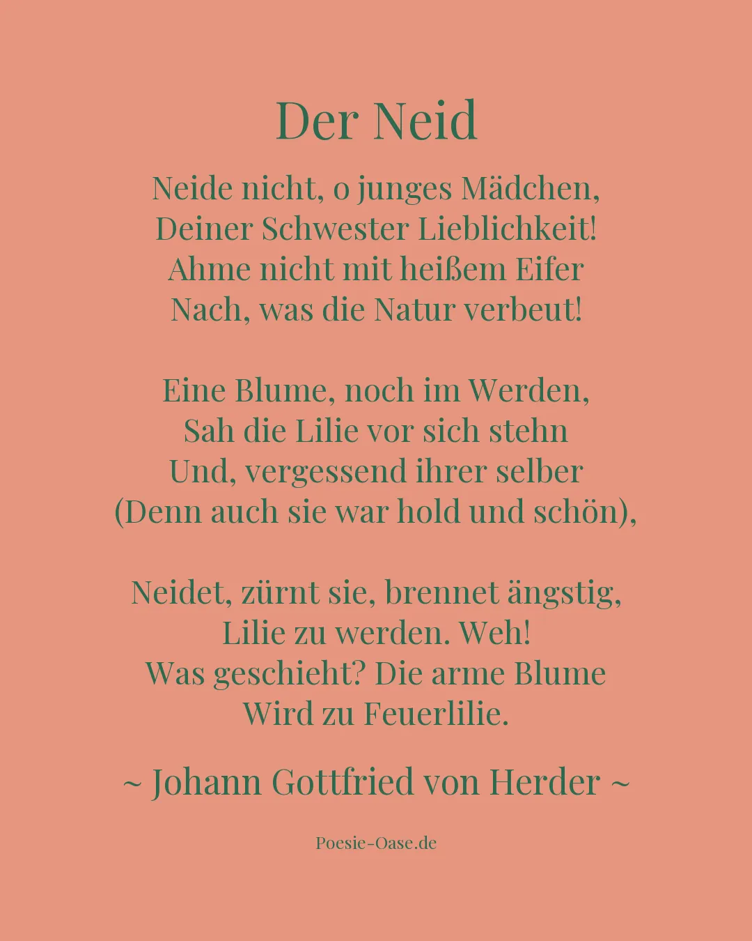 Illustration zu Der Neid