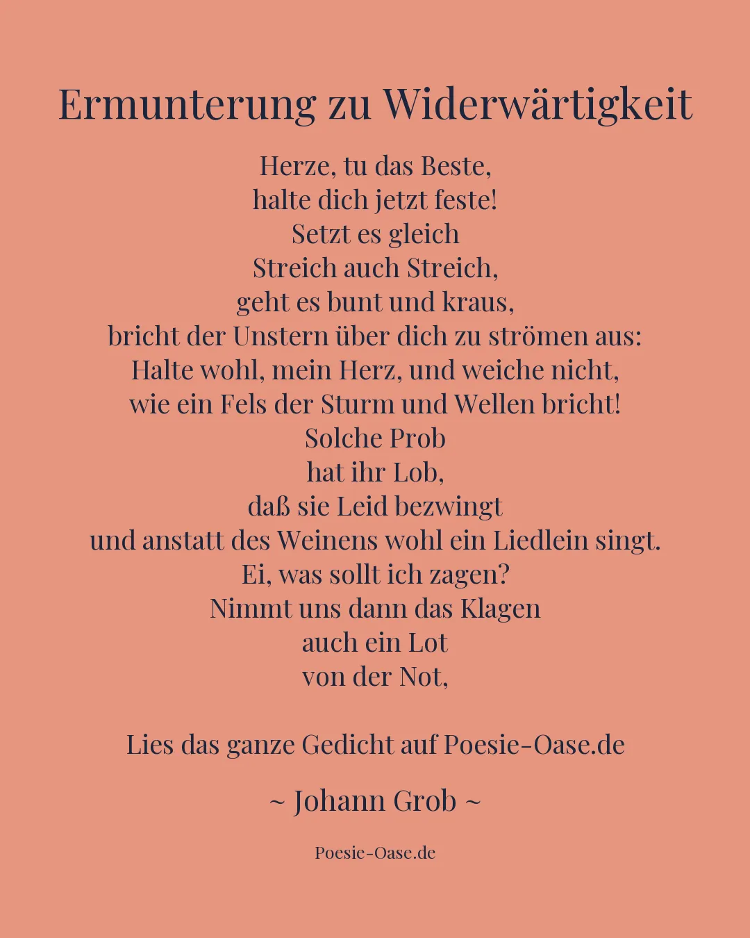 Illustration zu Ermunterung zu Widerwärtigkeit