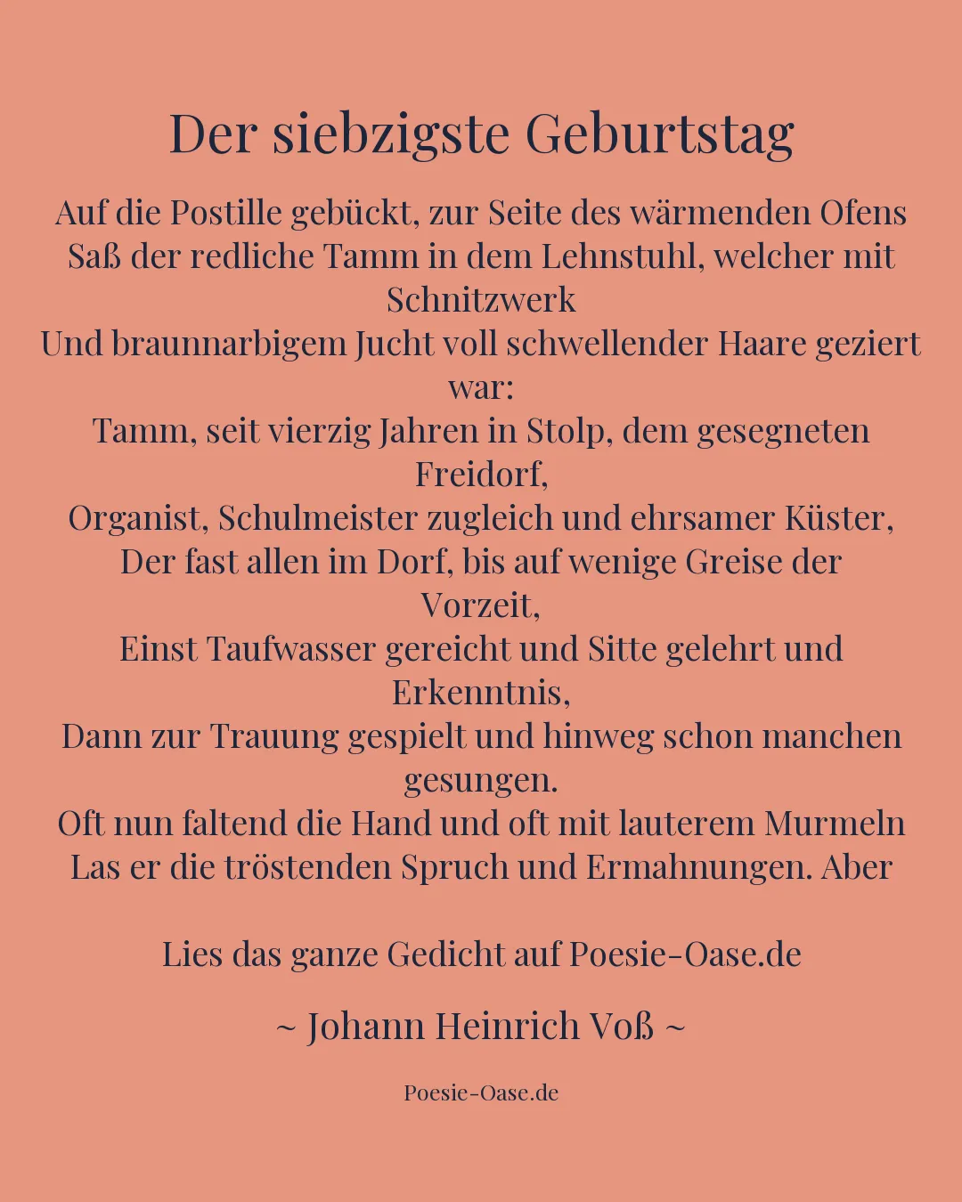 Illustration zu Der siebzigste Geburtstag