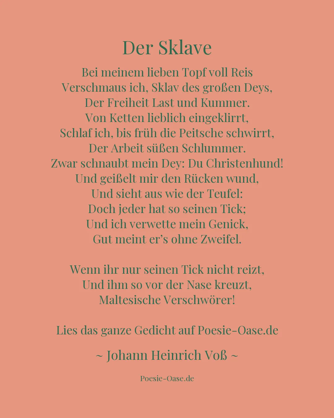 Illustration zu Der Sklave