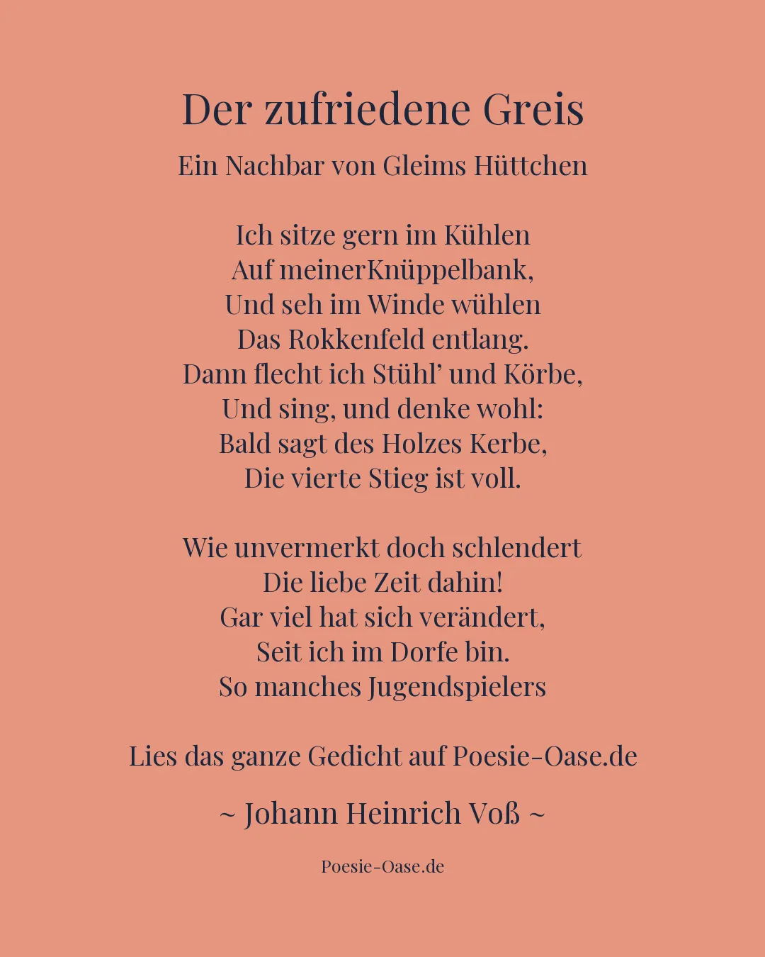 Illustration zu Der zufriedene Greis