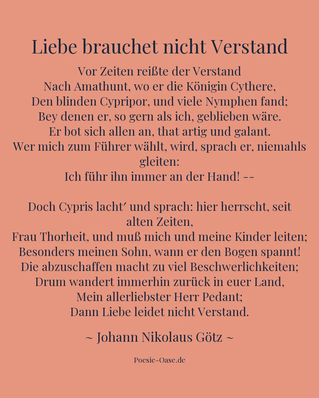 Illustration zu Liebe brauchet nicht Verstand