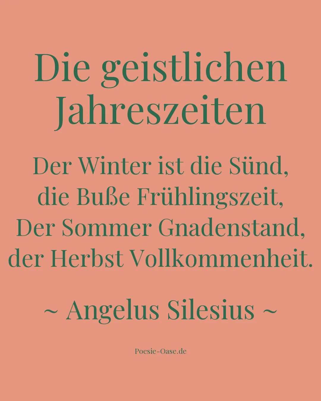 Illustration zu Die geistlichen Jahreszeiten