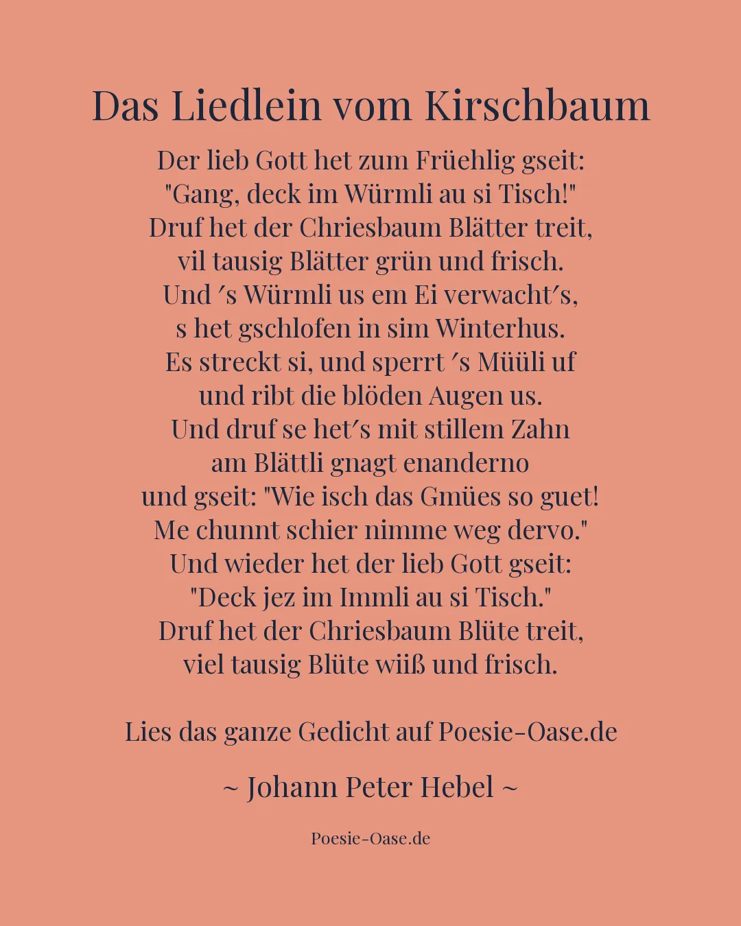 Illustration zu Das Liedlein vom Kirschbaum