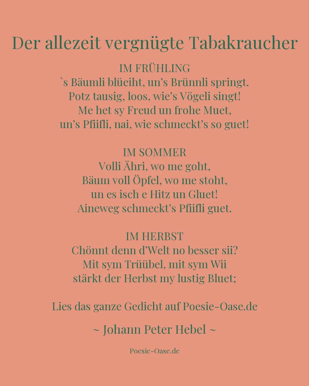Illustration zu Der allezeit vergnügte Tabakraucher