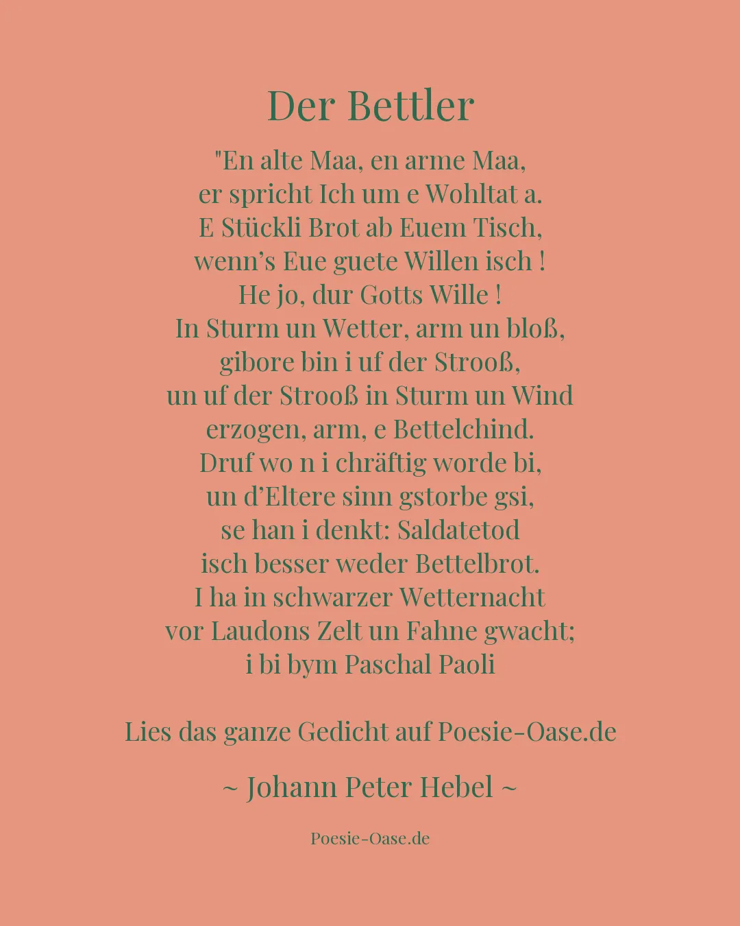 Illustration zu Der Bettler