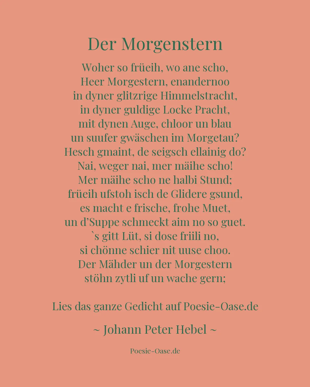 Illustration zu Der Morgenstern