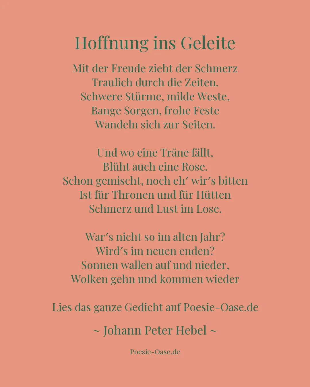 Illustration zu Hoffnung ins Geleite