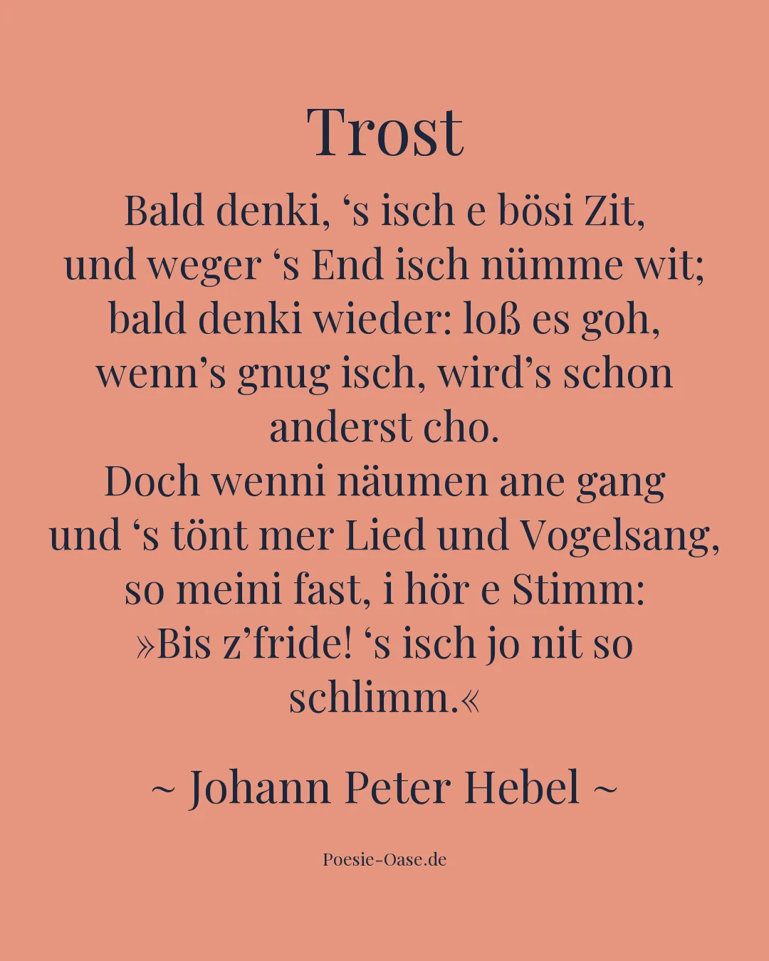 Illustration zu Trost