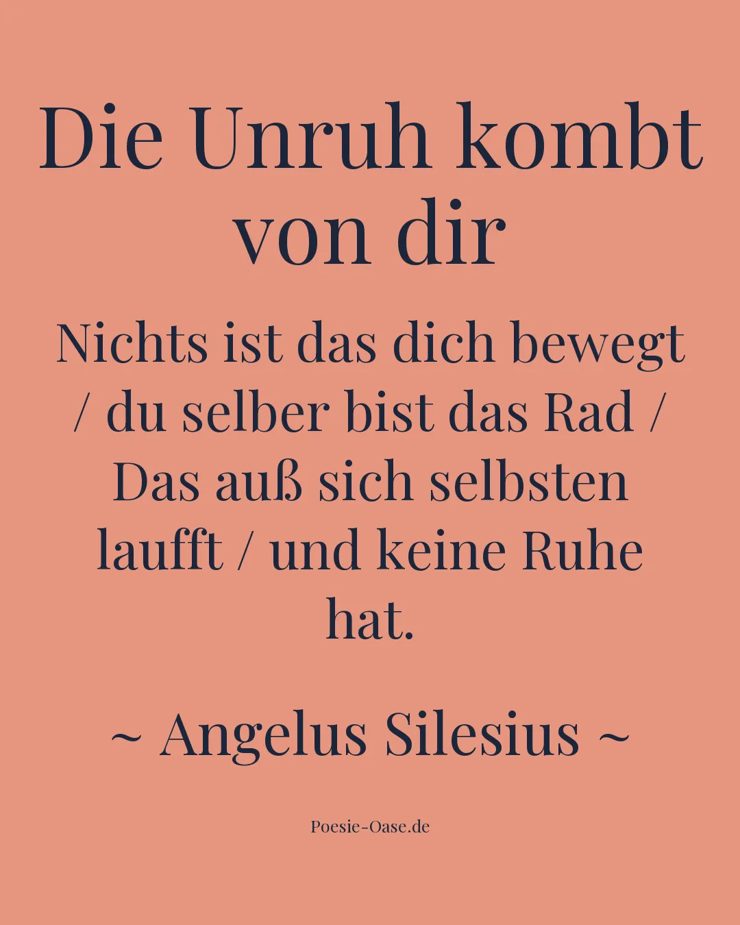 Illustration zu Die Unruh kombt von dir