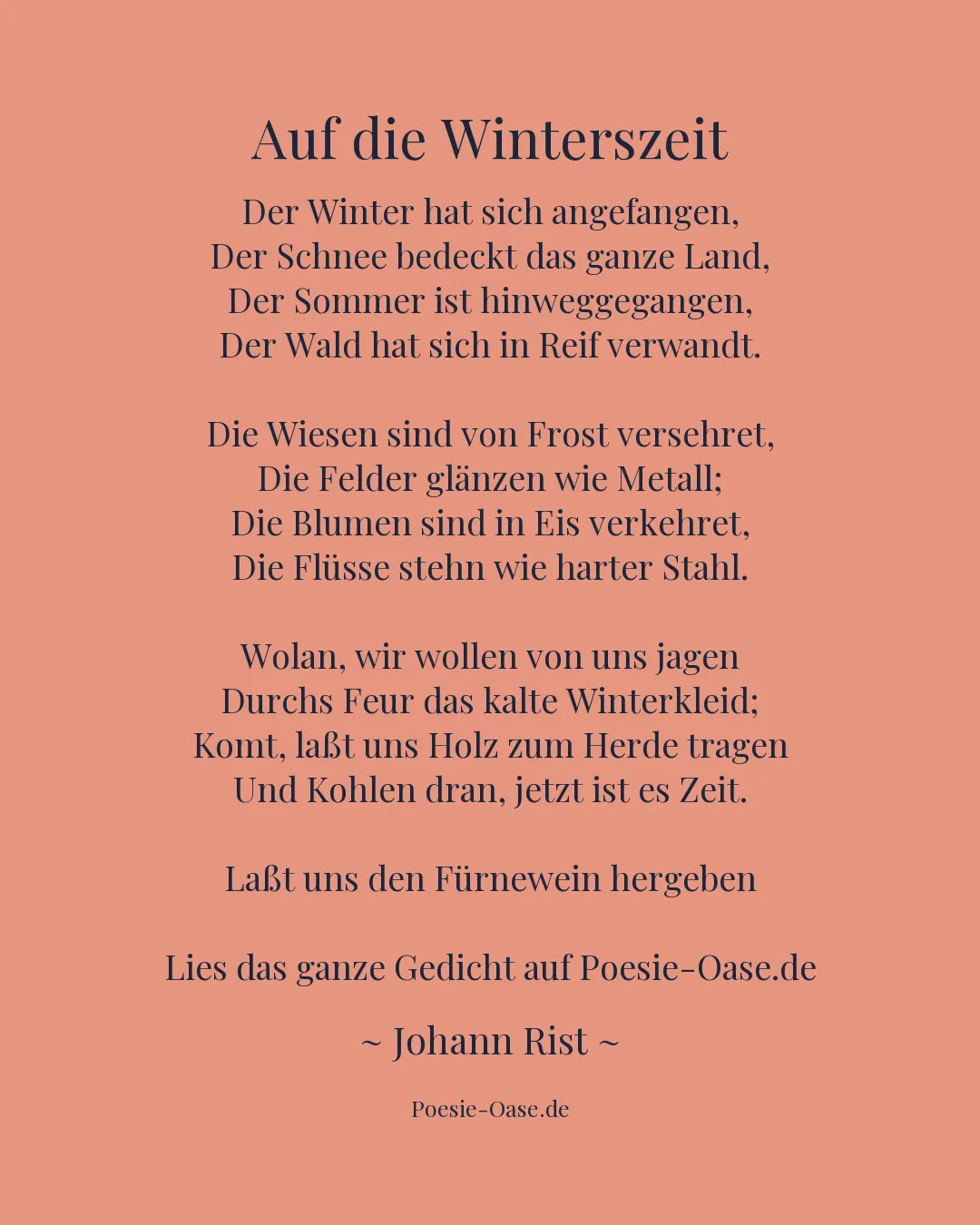 Illustration zu Auf die Winterszeit