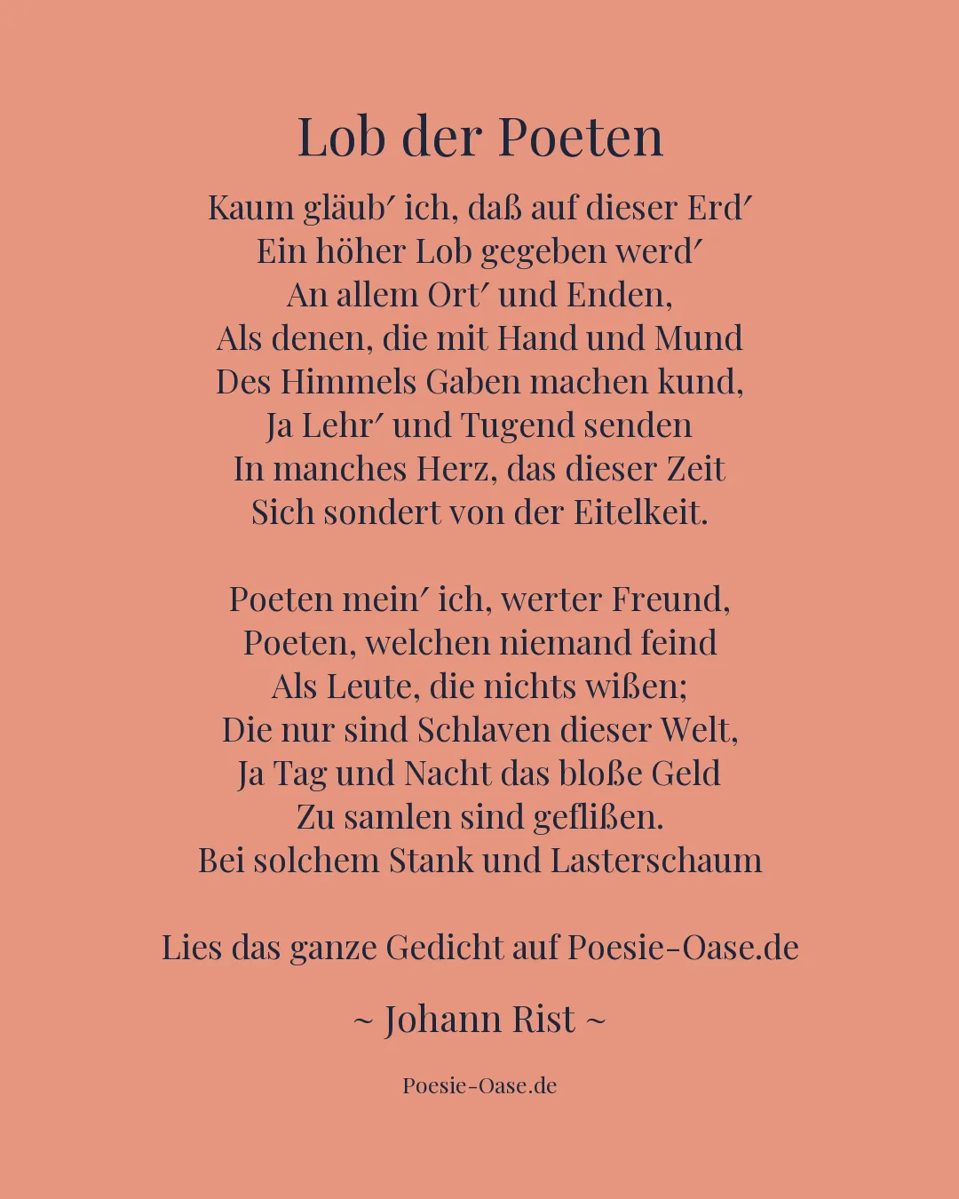 Illustration zu Lob der Poeten