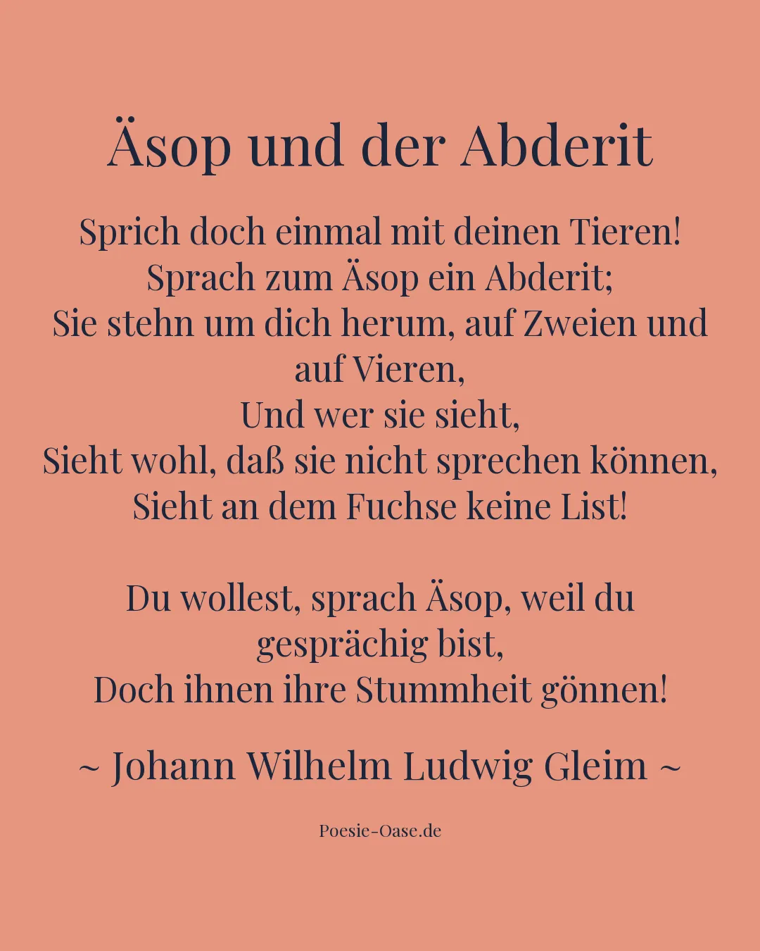 Illustration zu Äsop und der Abderit