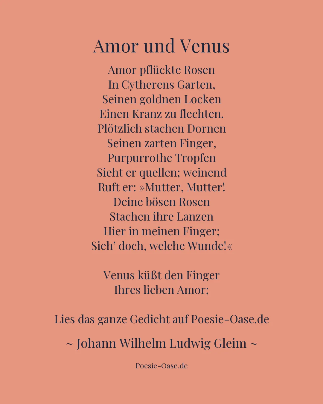 Illustration zu Amor und Venus