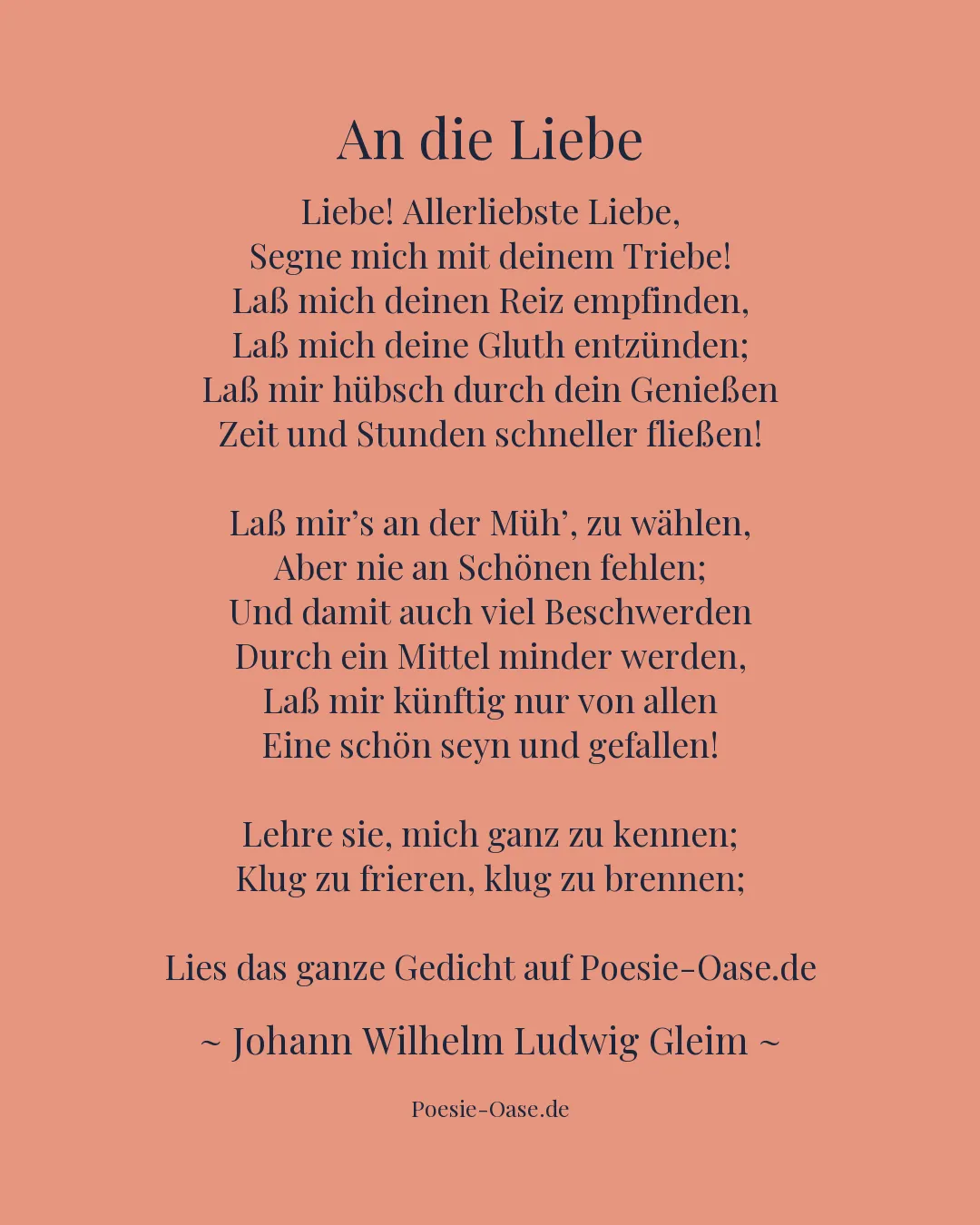 Illustration zu An die Liebe