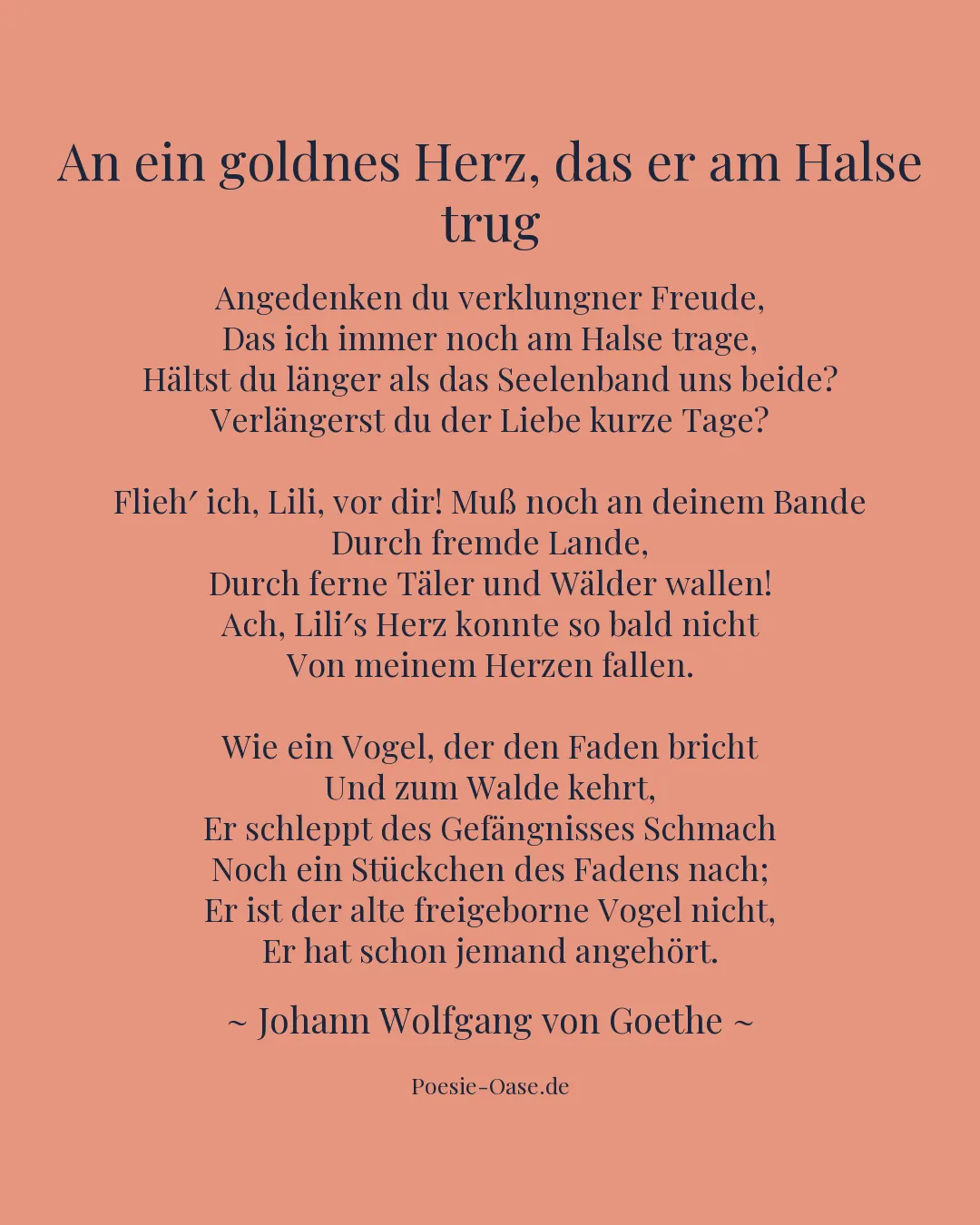 Illustration zu An ein goldnes Herz, das er am Halse trug