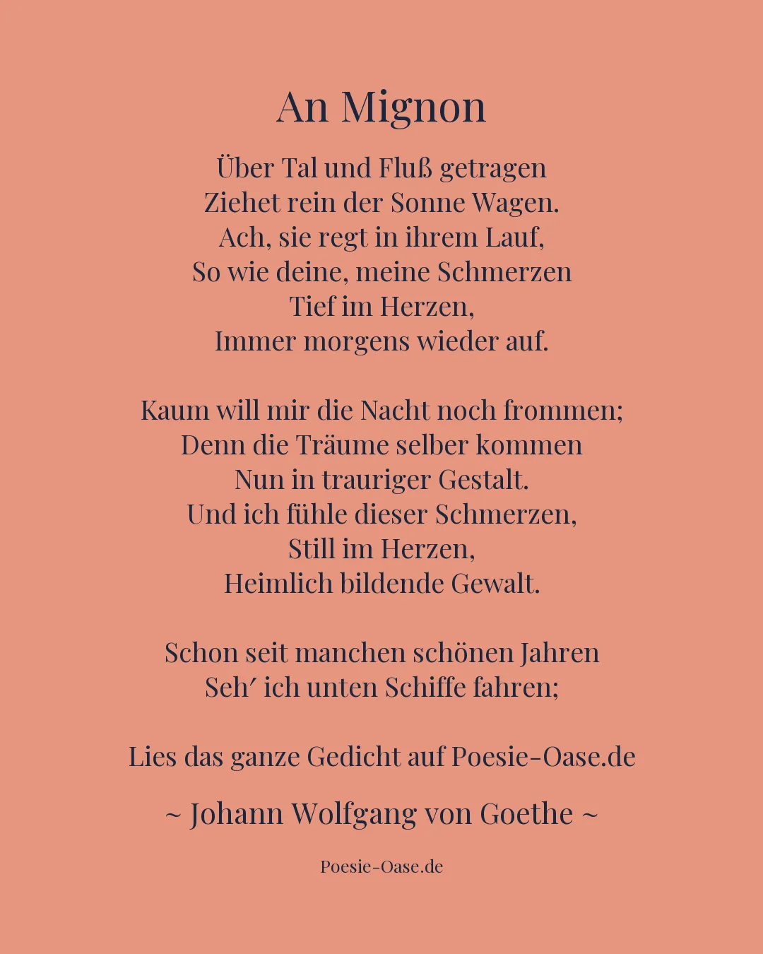 Illustration zu An Mignon