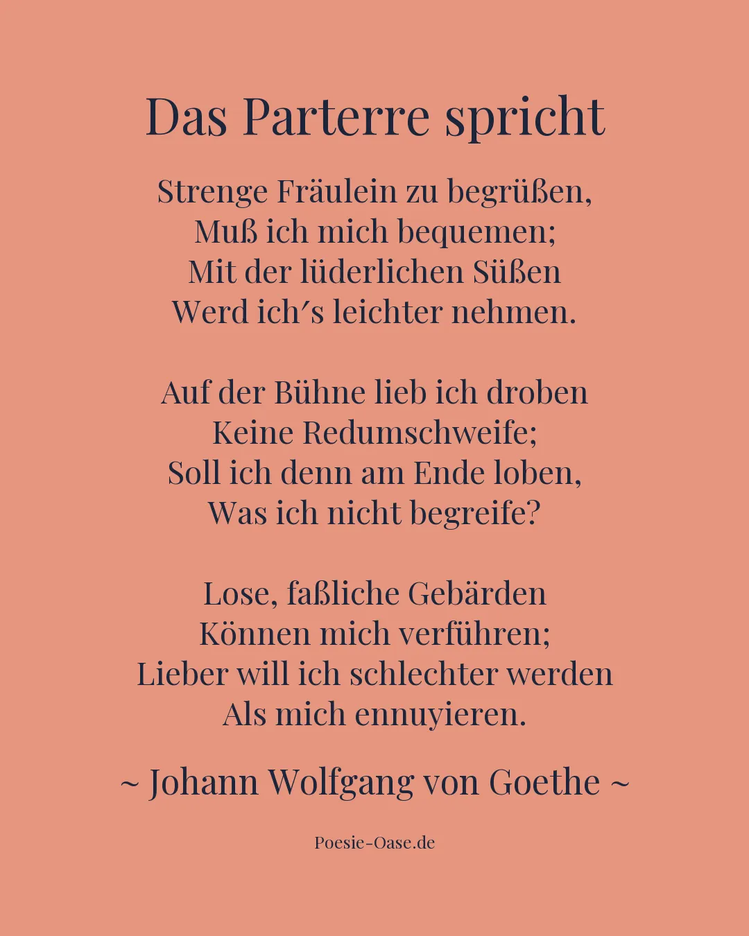 Illustration zu Das Parterre spricht