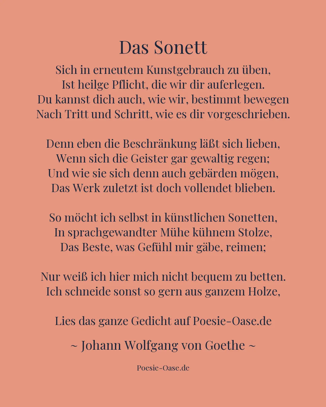 Illustration zu Das Sonett