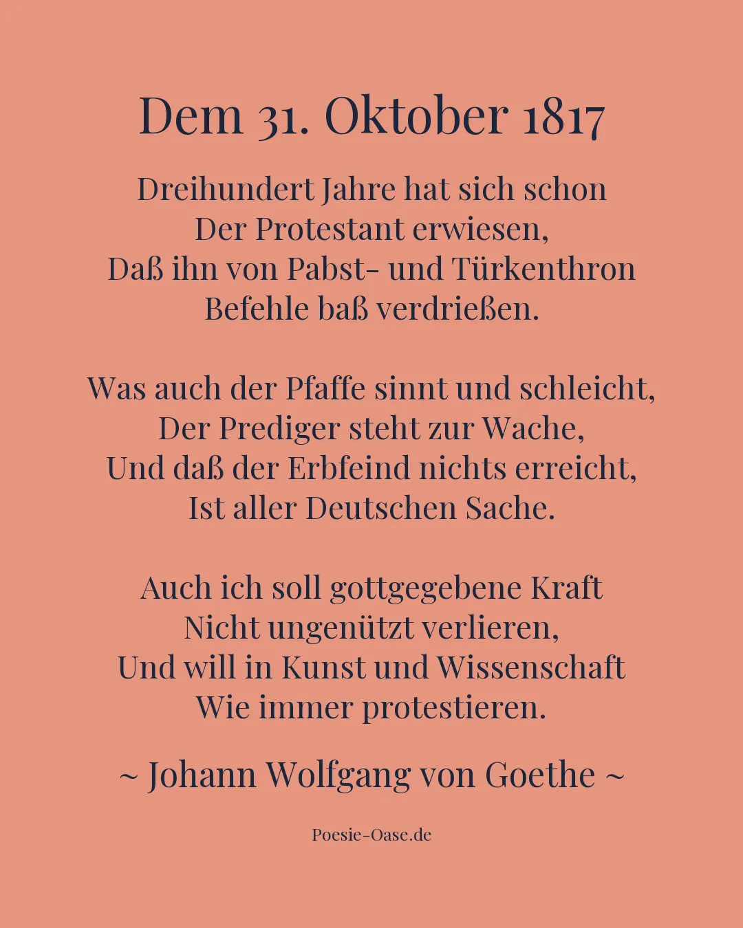 Illustration zu Dem 31. Oktober 1817