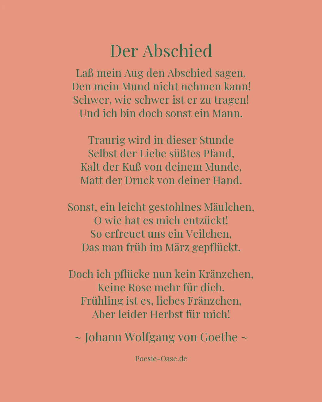Illustration zu Der Abschied