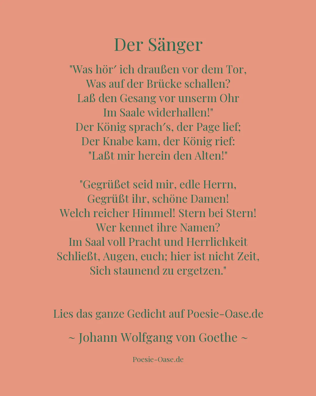 Illustration zu Der Sänger