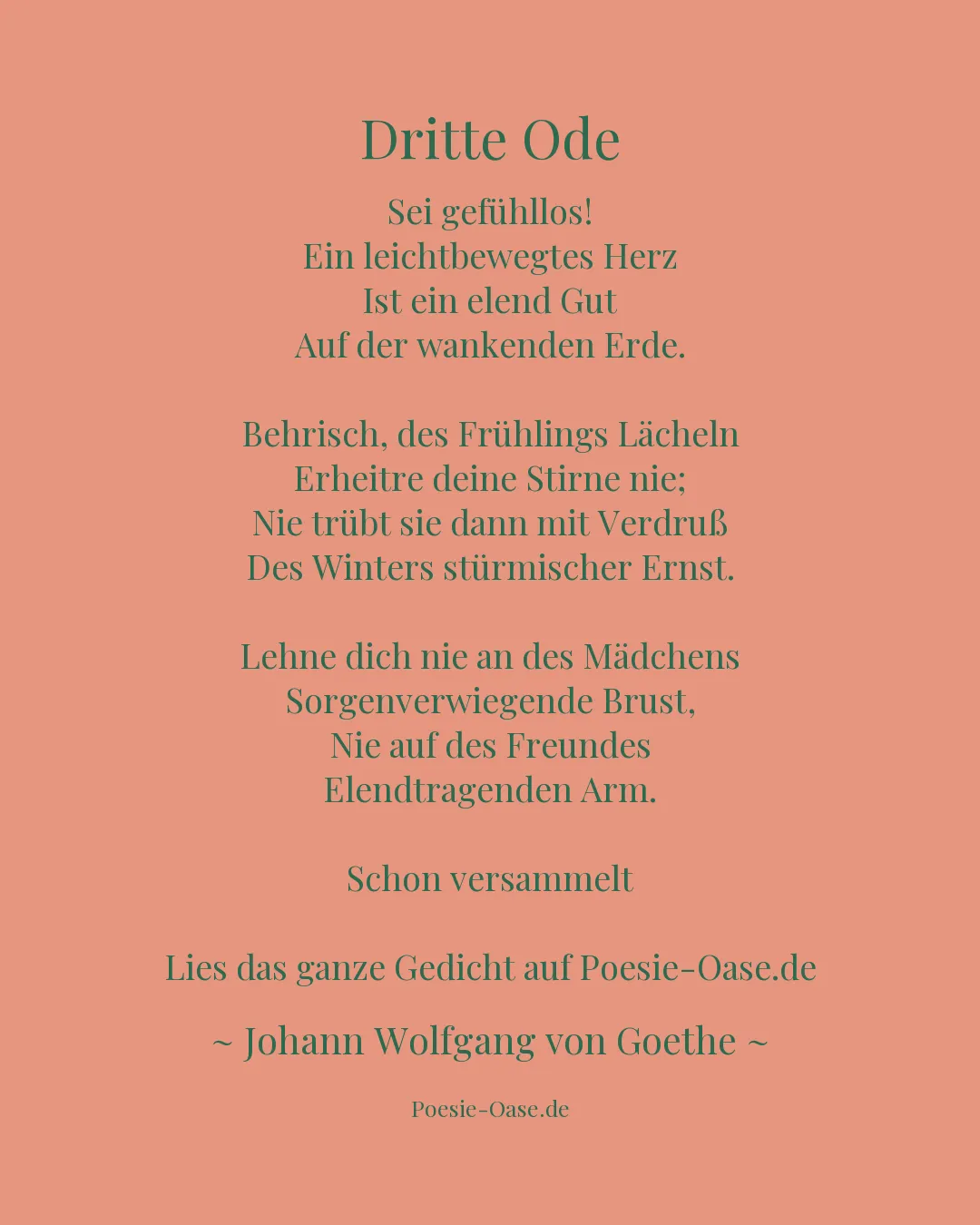 Illustration zu Dritte Ode