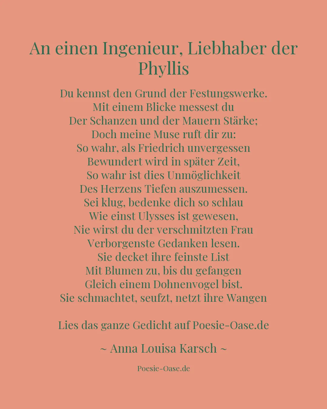 Illustration zu An einen Ingenieur, Liebhaber der Phyllis