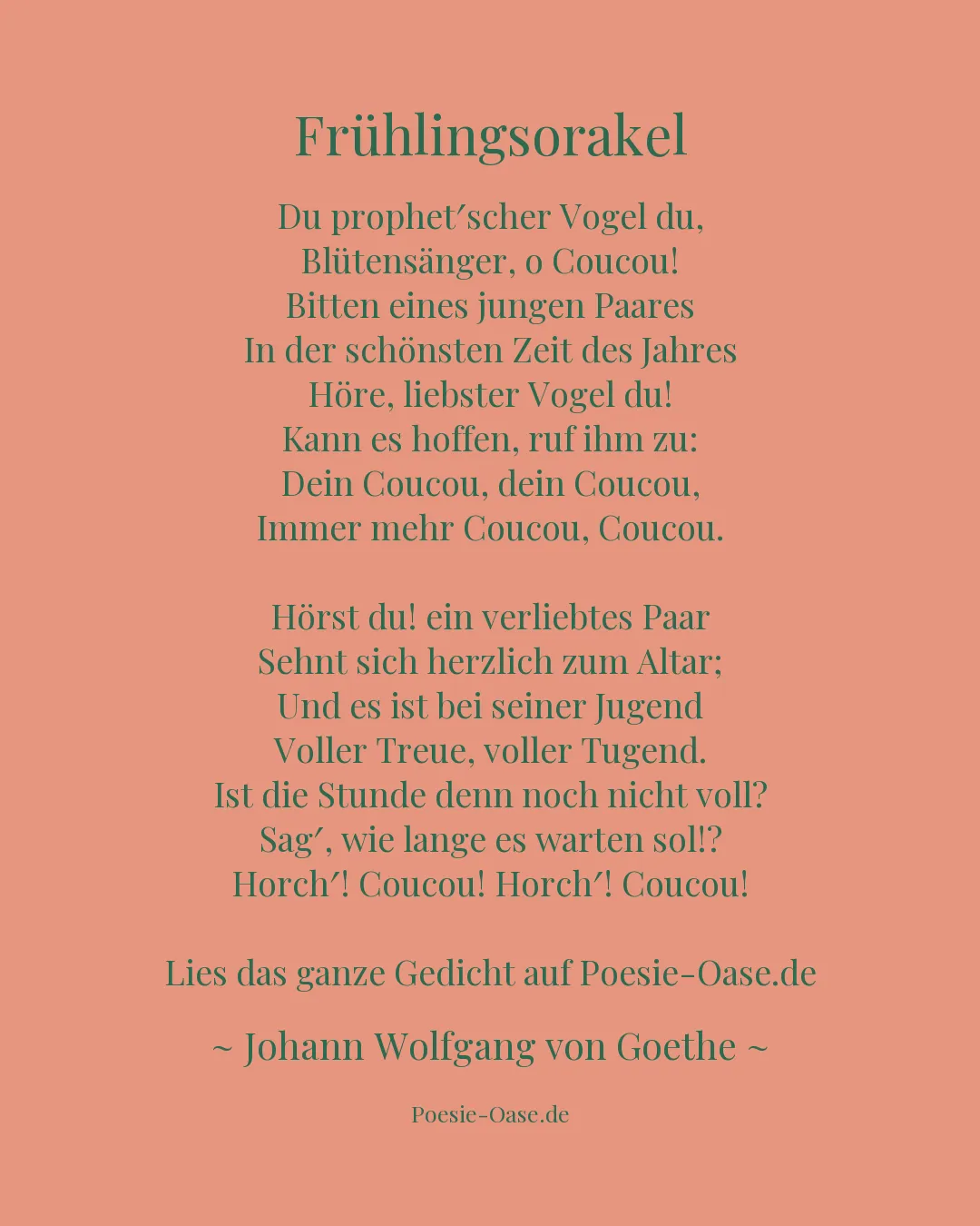 Illustration zu Frühlingsorakel