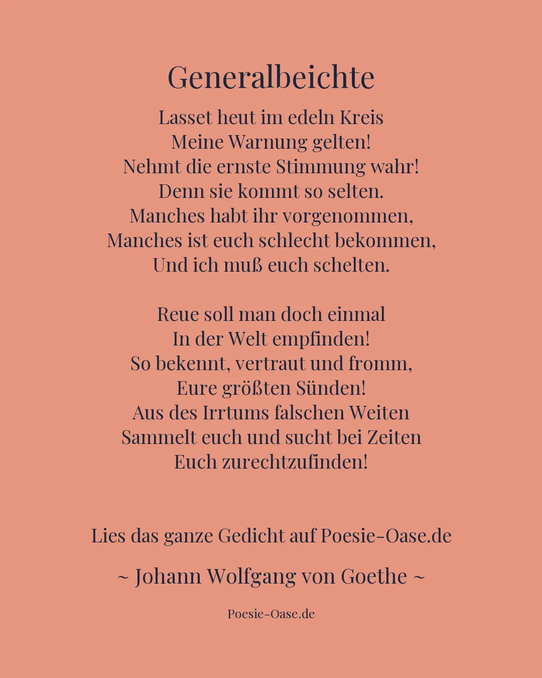 Illustration zu Generalbeichte