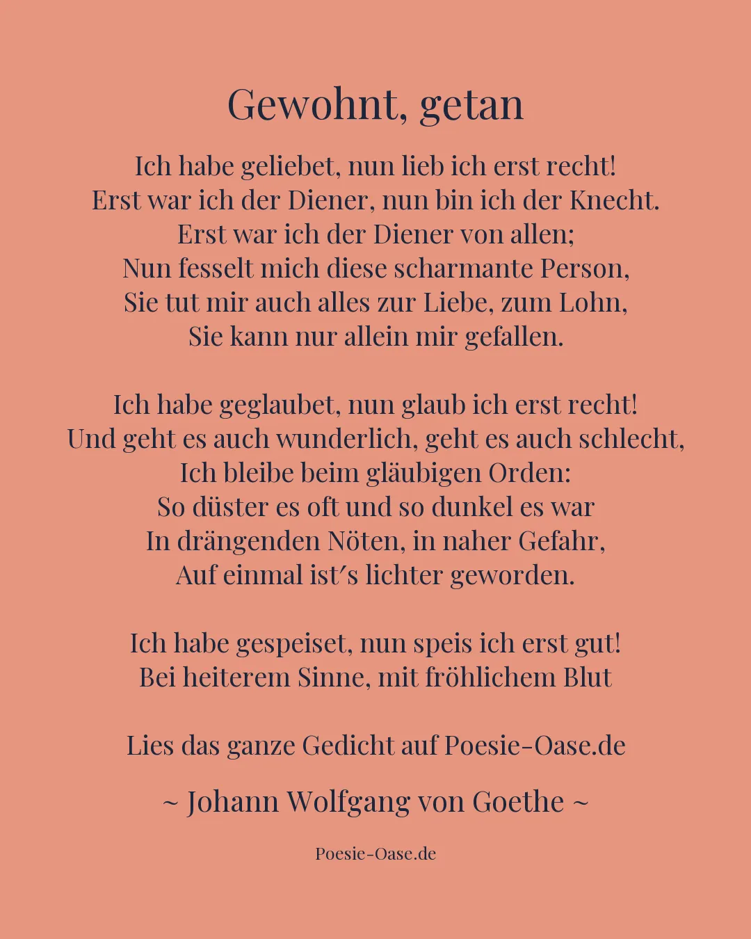 Illustration zu Gewohnt, getan