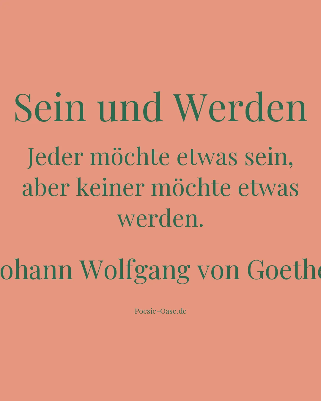 Illustration zu Sein und Werden