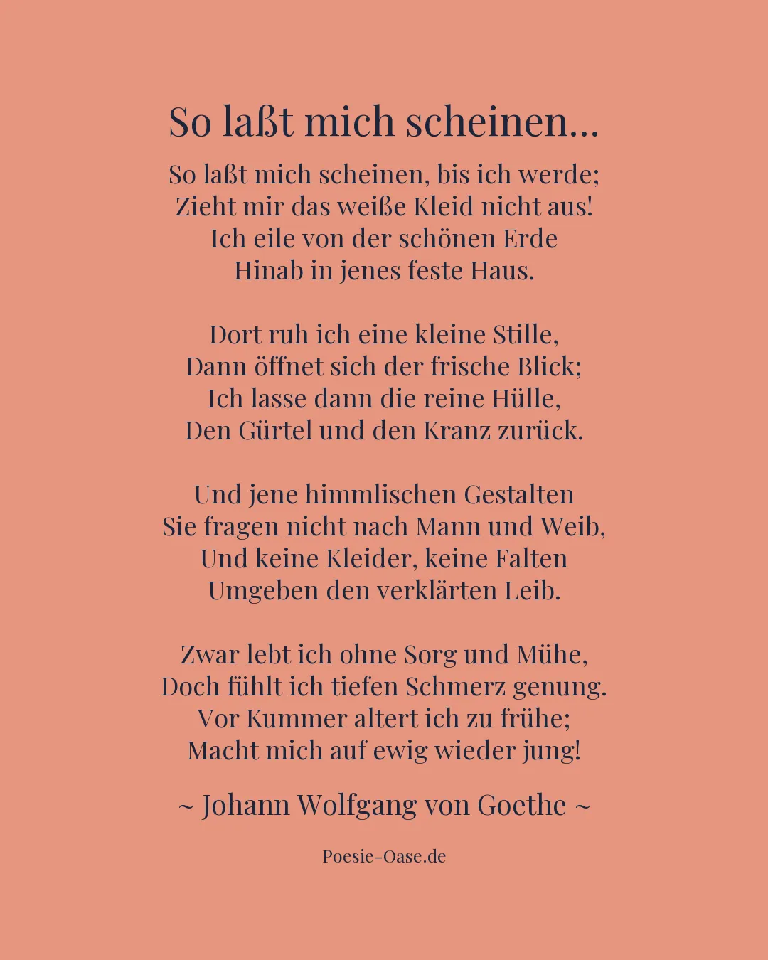 Illustration zu So laßt mich scheinen...