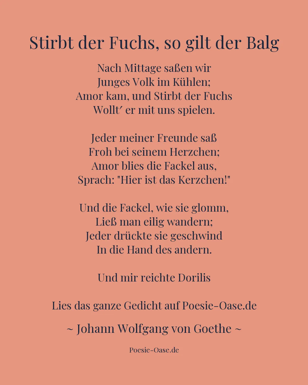 Illustration zu Stirbt der Fuchs, so gilt der Balg
