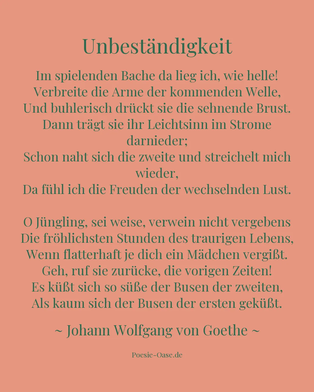 Illustration zu Unbeständigkeit