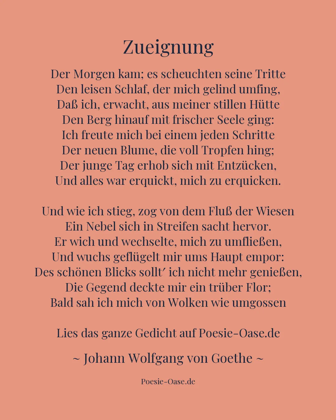 Illustration zu Zueignung