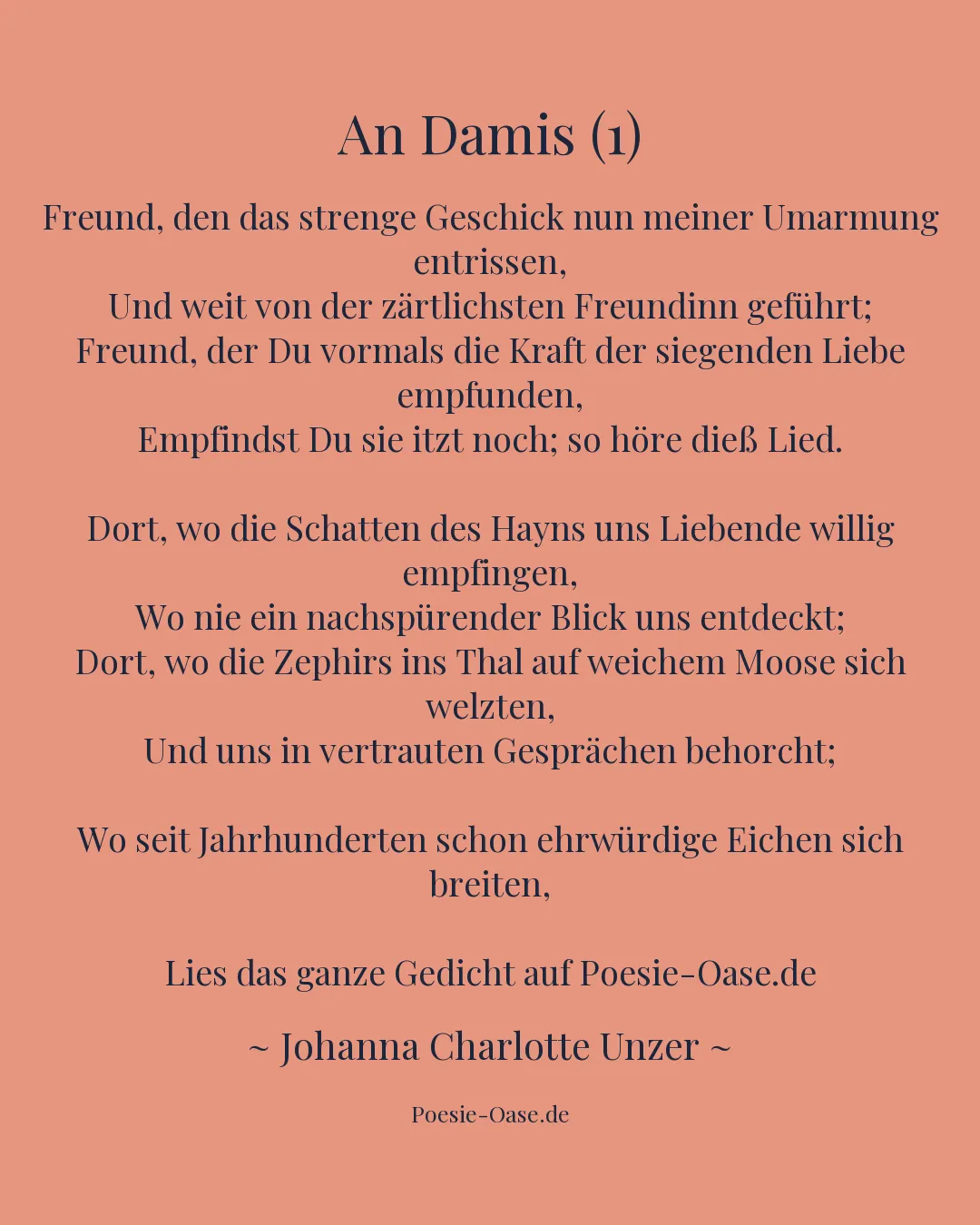 Illustration zu An Damis (1)