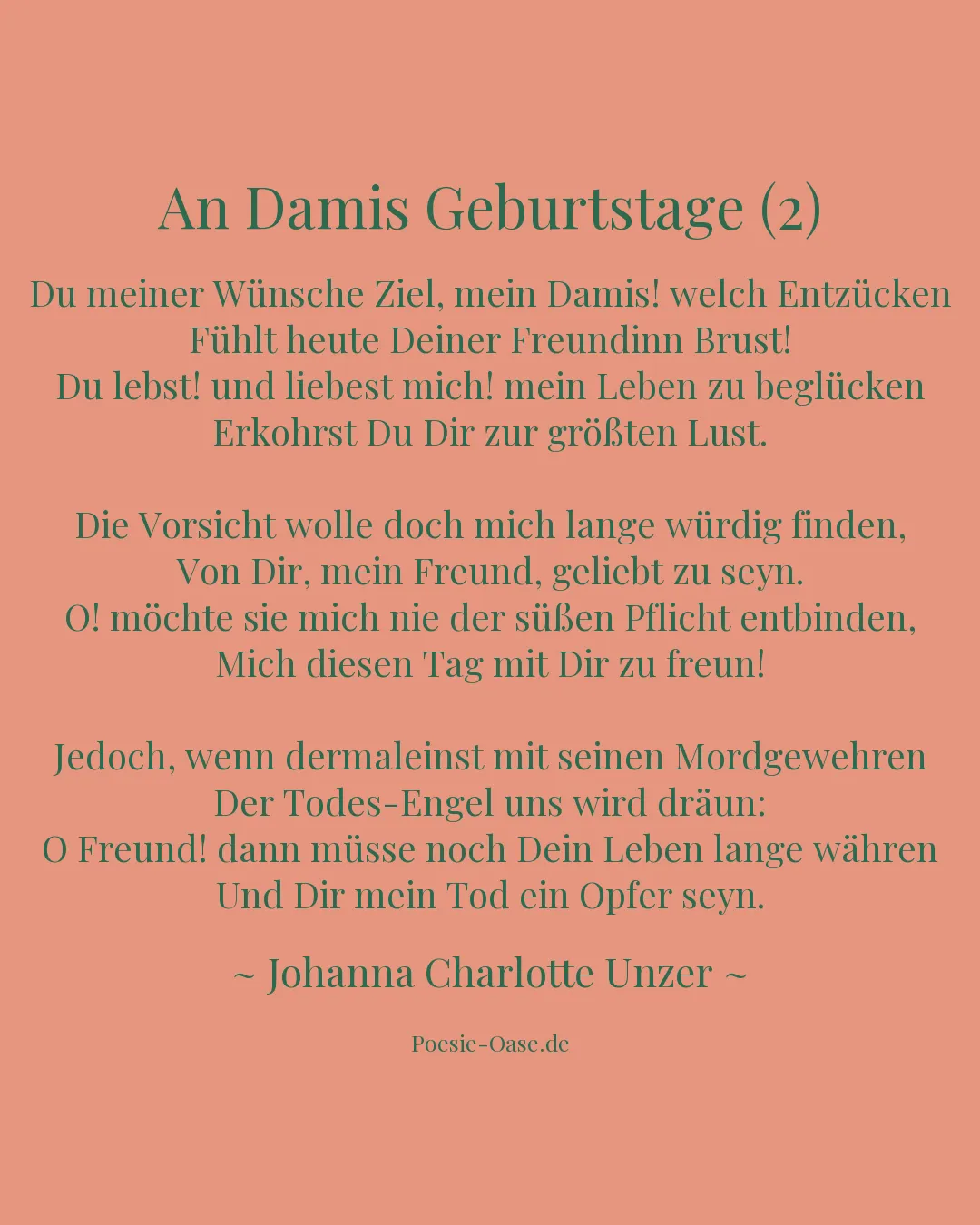 Illustration zu An Damis Geburtstage (2)