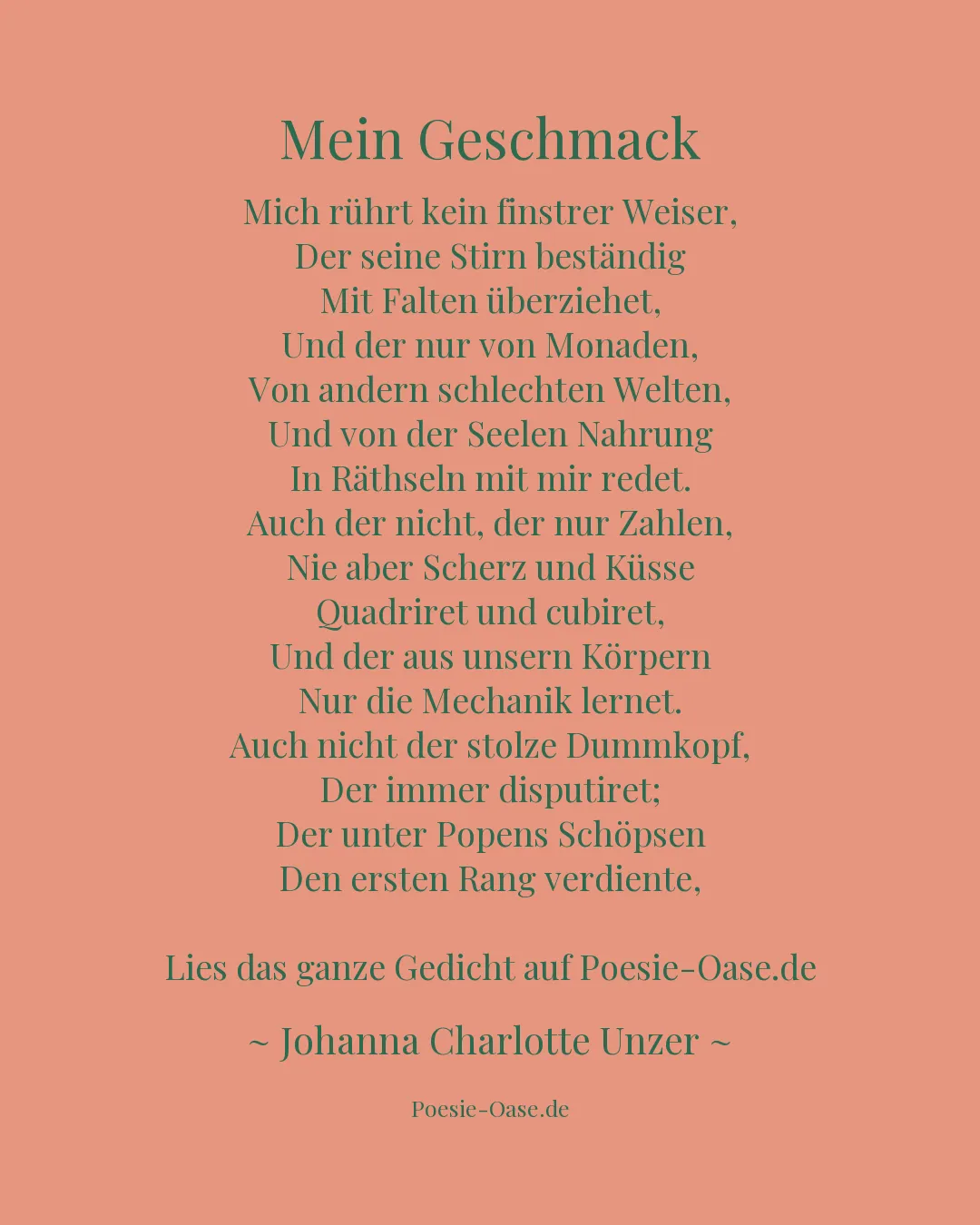 Illustration zu Mein Geschmack