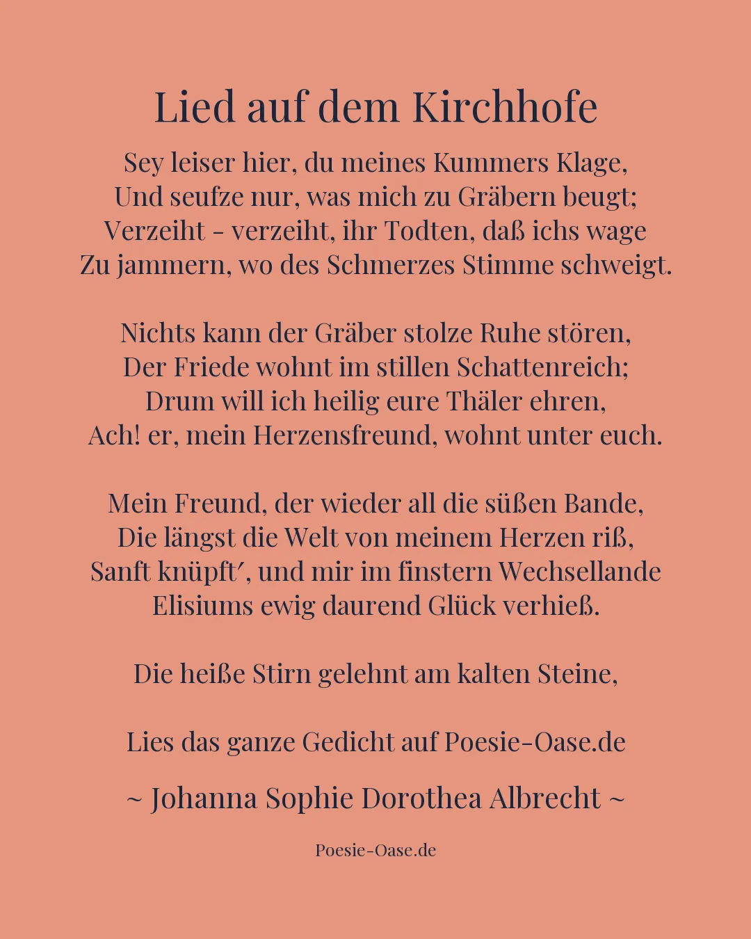 Illustration zu Lied auf dem Kirchhofe