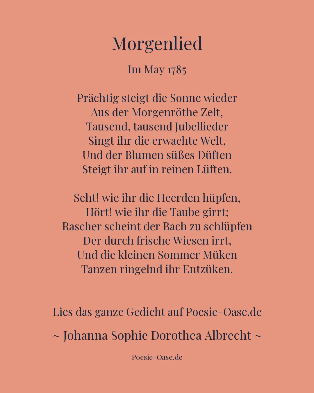 Illustration zu Morgenlied