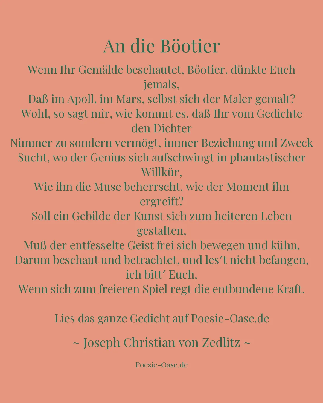 Illustration zu An die Böotier