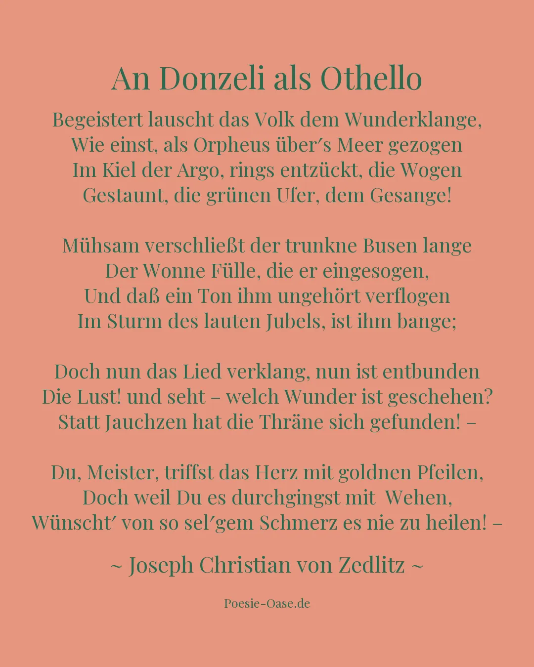 Illustration zu An Donzeli als Othello
