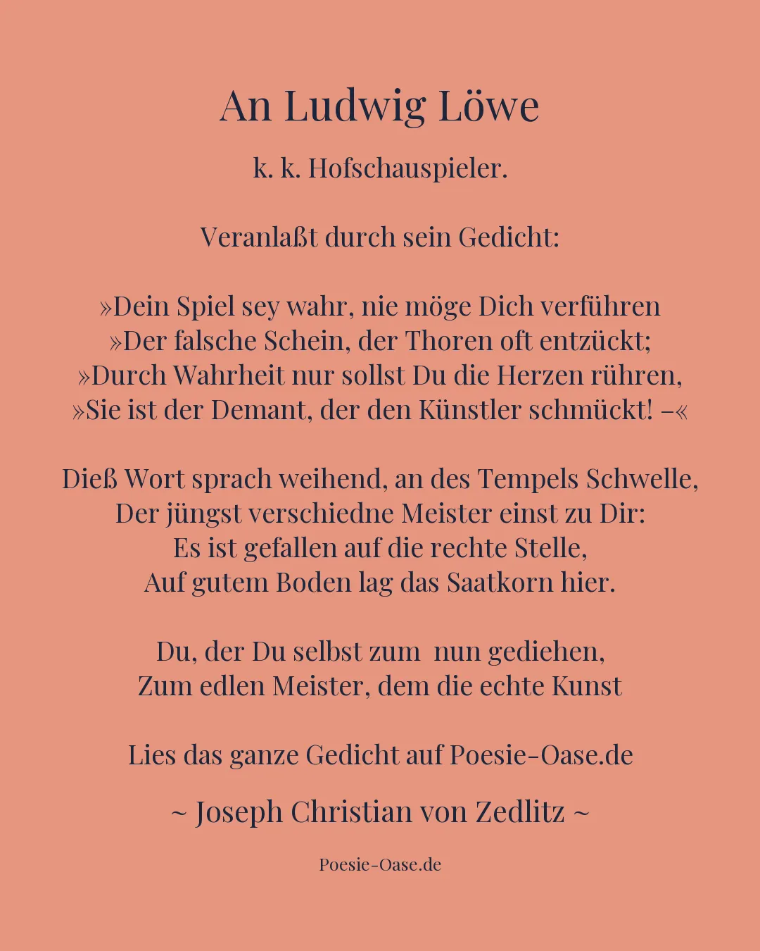 Illustration zu An Ludwig Löwe