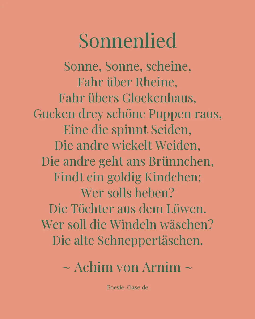 Illustration zu Sonnenlied